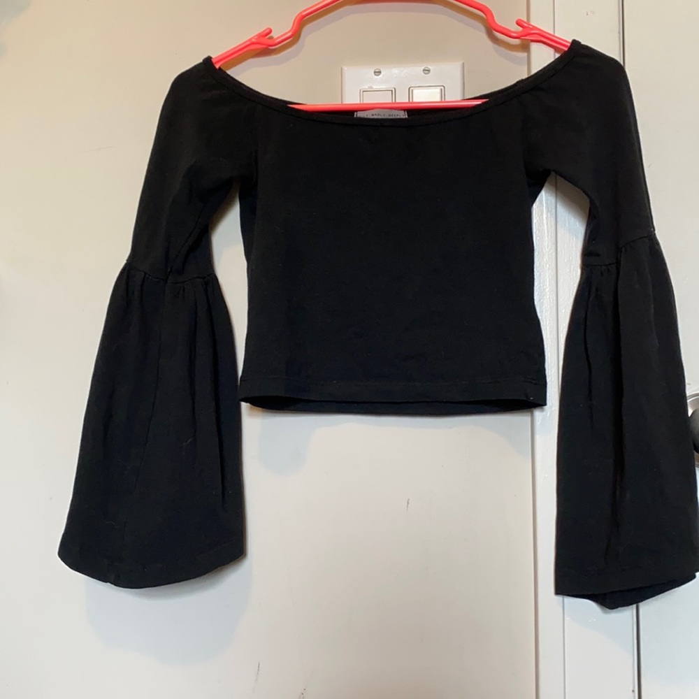 Black crop top